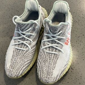 Yeezy adidas gray shoes size 12 (see photos for condition)